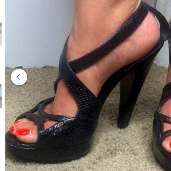 Burberry Python🔥5" Platform Heels - Picture 6 of 16